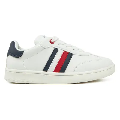 Sneakersy Tommy Hilfiger Stripe Low Cut Lace-Up Sneaker T3X9-33850-1355 M Bílá