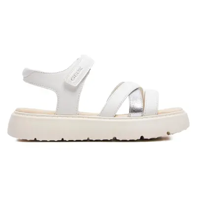 Sandály Geox J Sandal Kodette Gir J45DBI 0BCBN C0007 S Bílá