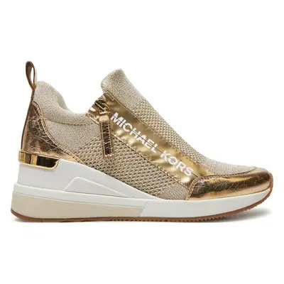 Sneakersy MICHAEL Michael Kors Willis Wedge Trainer 43R5WIFS3D Zlatá