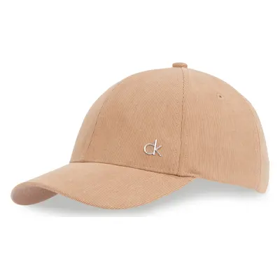 Kšiltovka Calvin Klein Corduroy Cotton Cap K60K612894 Hnědá