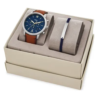 Hodinky Fossil Neutra Chrono FS5708SET Hnědá