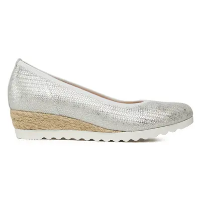 Espadrilky Gabor 42.641.62 Stříbrná