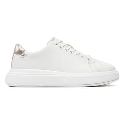 Sneakersy Calvin Klein Cupsole Lace Up Leather HW0HW01987 Bílá