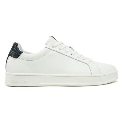 Sneakersy Calvin Klein Low Top Lace Up Woven HM0HM01767 Bílá