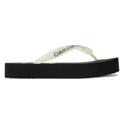 Žabky Calvin Klein Jeans Beach Sandal Flatform YW0YW01620 Černá