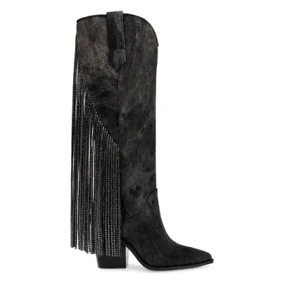 Kovbojská obuv Steve Madden Bravados Boot SM11002945-04004-024 Černá