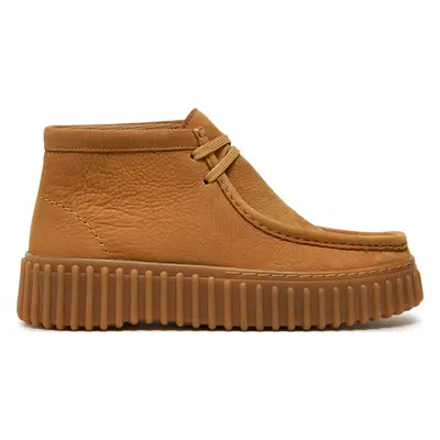 Polokozačky Clarks Torhill Moss 26179359 Hnědá