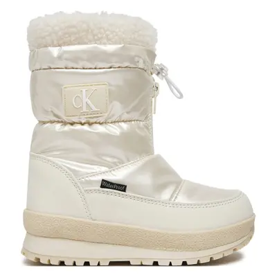 Sněhule Calvin Klein Jeans Snow Boot V3A5-81038-1485 M Écru