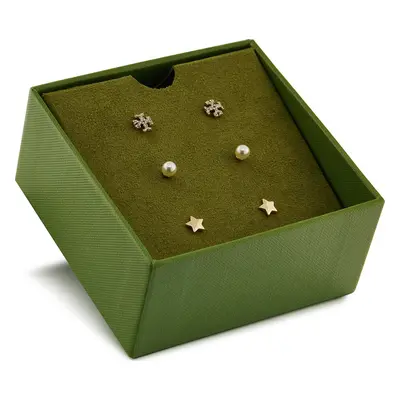 Naušnice Tory Burch Kira Stud 164115 Zlatá