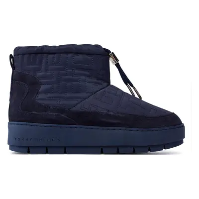 Sněhule Tommy Hilfiger Tommy Monogram Snowboot FW0FW07637 Modrá