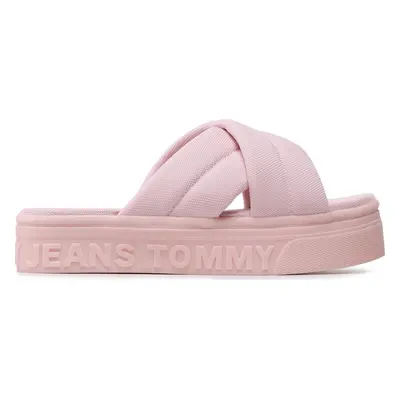 Nazouváky Tommy Jeans Fltfrm Sandal EN0EN02116 Růžová