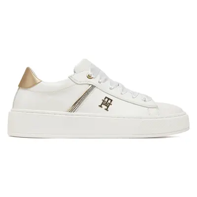 Sneakersy Tommy Hilfiger Low Cut Lace-Up Sneaker T4A9-33933-0206 S Bílá