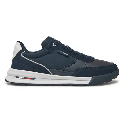 Sneakersy Tommy Hilfiger Retro Runner Mix Rwb FM0FM05371 Tmavomodrá