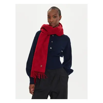 Šál Tommy Hilfiger Monogram AW0AW16650 Červená