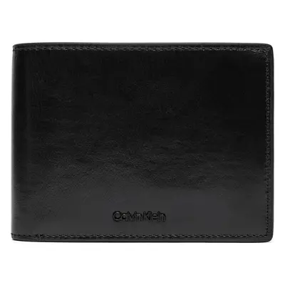 Velká pánská peněženka Calvin Klein Ck Refined Trifold 10cc W/Coin K50K512699 Černá