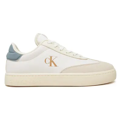 Sneakersy Calvin Klein Jeans Classic Cupsole Low Mix Mg YM0YM01169 Écru