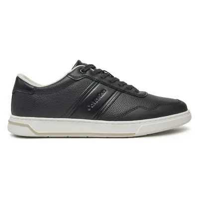 Sneakersy Calvin Klein Low Top Lace Up Logo HM0HM01653 Černá