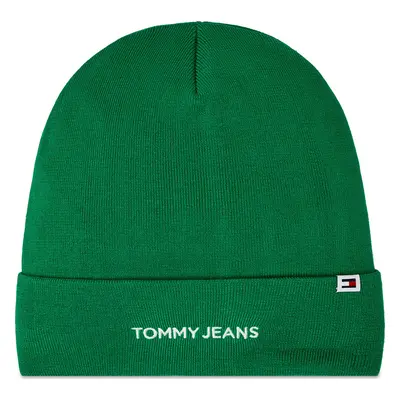 Čepice Tommy Jeans Tjw Linear Logo Beanie AW0AW15843 Zelená