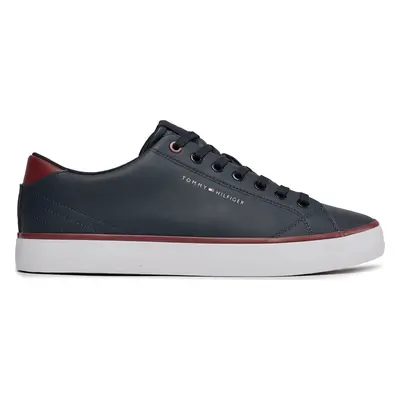 Sneakersy Tommy Hilfiger Th Hi Vulc Core Low Leather FM0FM05041 Tmavomodrá