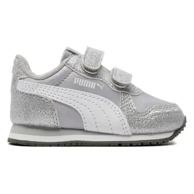 Sneakersy Puma Cabana Racer Glitz V Inf 370986 01 Stříbrná