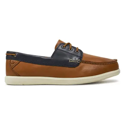 Polobotky Clarks Bratton Boat 26176097 Hnědá