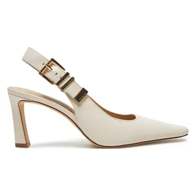 Sandály MICHAEL Michael Kors Darrington Sling Pump 40F4DTMP3L Écru