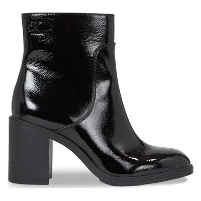 Polokozačky Calvin Klein Jeans Mid Block Heel Boot Naplak Wn YW0YW01258 Černá