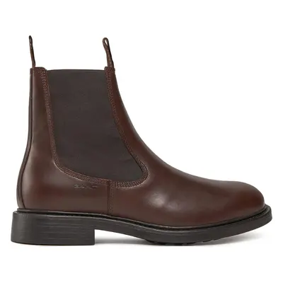 Kotníková obuv s elastickým prvkem Gant Millbro Chelsea Boot 27631416 Hnědá