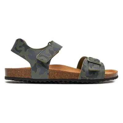 Sandály Geox J Ghita Boy J028LB 00004 C0837 D Khaki