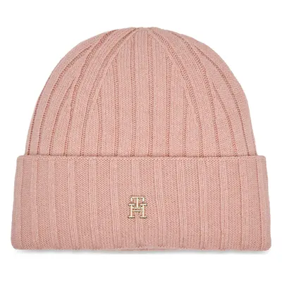 Čepice Tommy Hilfiger Essential Chic Beanie AW0AW15779 Růžová