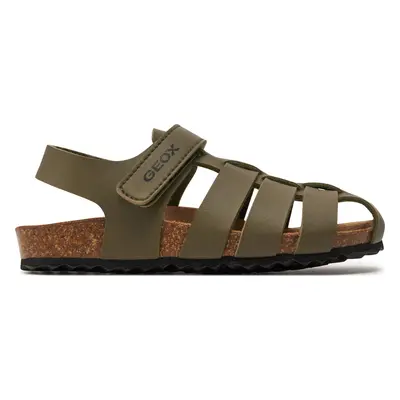 Sandály Geox J Ghita Boy J458LA 000BC C3009 S Khaki