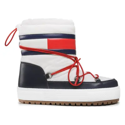 Sněhule Tommy Jeans Snowboot Low EN0EN02162 Bílá