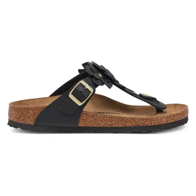 Žabky Birkenstock Gizeh Flowers 1026719 Černá