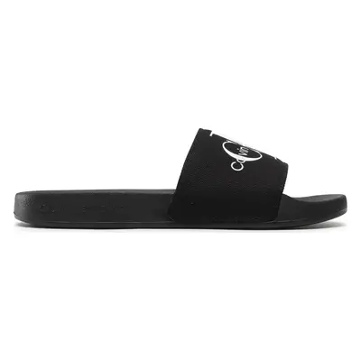 Nazouváky Calvin Klein Jeans Slide Monogram Co YW0YW00103 Černá