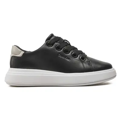 Sneakersy Calvin Klein Cupsole Lace Up Lth HW0HW02085 Černá