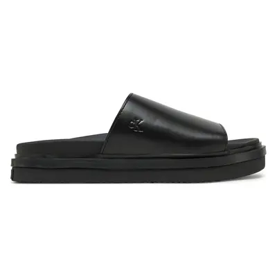 Nazouváky Calvin Klein Jeans Flat Molded Sandal Slide YW0YW01710 Černá