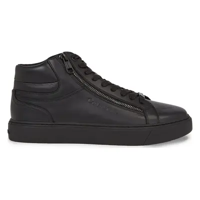 Sneakersy Calvin Klein High Top Lace Up W/Zip Rubb HM0HM01269 Černá