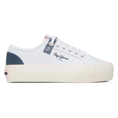 Tenisky Pepe Jeans Ottis W Sun PLS31456 Bílá