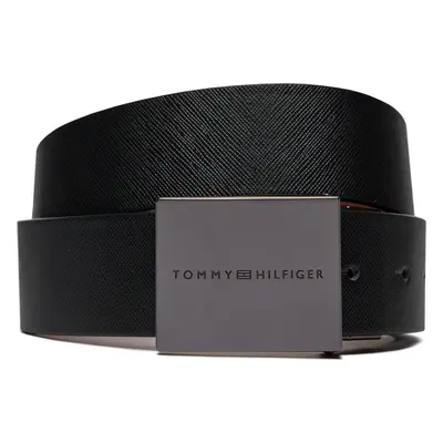 Pánský pásek Tommy Hilfiger Plaque Buckle 3.5 Rev AM0AM12063 Černá