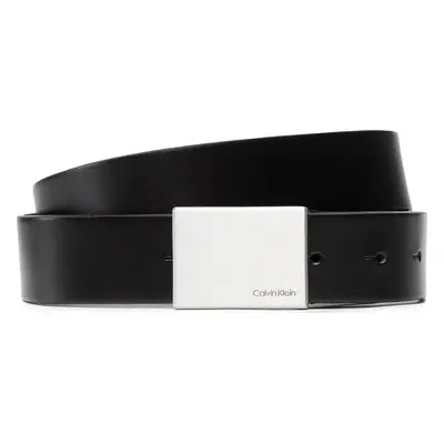 Pánský pásek Calvin Klein Formal Plaque Belt 3.5cm K50K504309 Černá