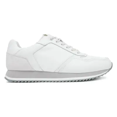 Sneakersy Calvin Klein Low Top Lace Up Lth Mono HM0HM01807 Šedá