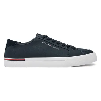 Tenisky Tommy Hilfiger Core Corporate Vulc Canvas FM0FM05398 Tmavomodrá