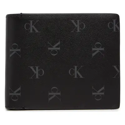 Velká pánská peněženka Calvin Klein Jeans Aop Bifold W/Coin K50K512586 Černá