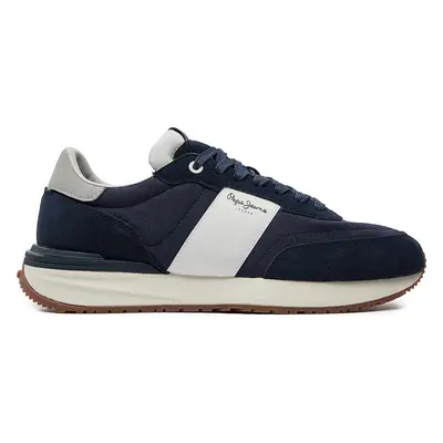 Sneakersy Pepe Jeans Buster Tape PMS60006 Tmavomodrá