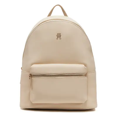 Batoh Tommy Hilfiger Th Logotape Backpack AW0AW17163 Écru