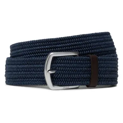 Pánský pásek Polo Ralph Lauren 35Mm Braid Stretch 405666041002 Tmavomodrá