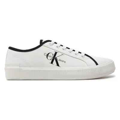 Sneakersy Calvin Klein Jeans Skater Vulcanized Low Cs Ml Mr YW0YW01453 Bílá