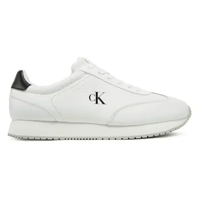 Sneakersy Calvin Klein Jeans Runner Laceup Tc YM0YM01187 Bílá