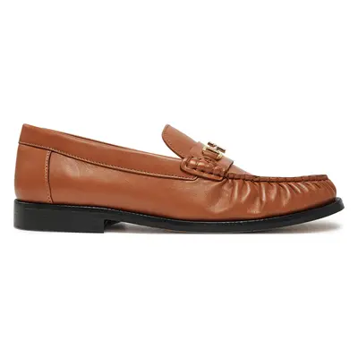 Mokasíny Tommy Hilfiger Soft Leather Horsebit Loafer FW0FW08414 Oranžová