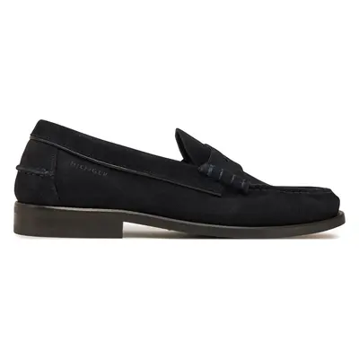 Mokasíny Tommy Hilfiger Classic Hilfiger Suede Loafer FM0FM05363 Tmavomodrá